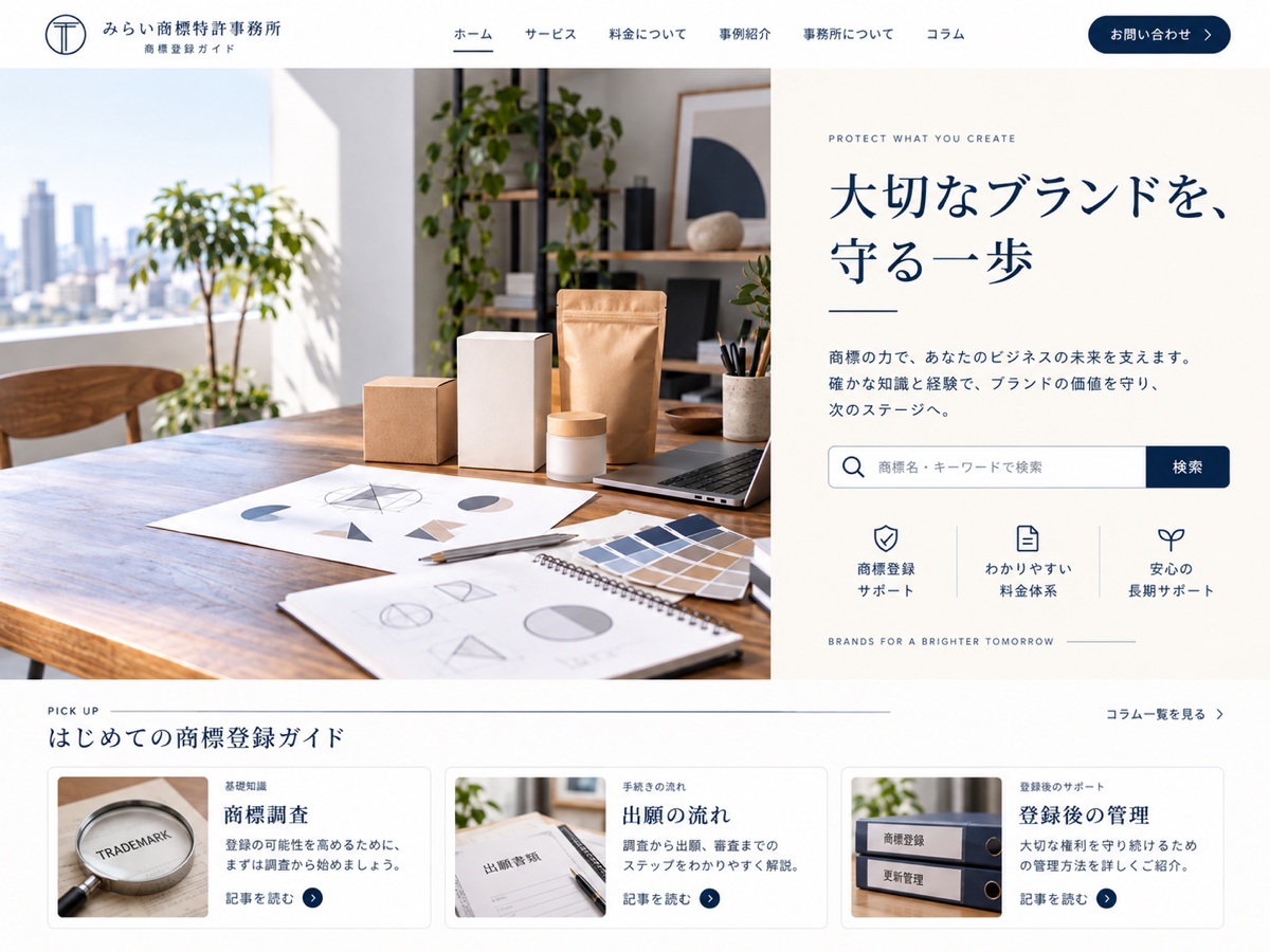 弁理士｜商標登録のデザイン見本
